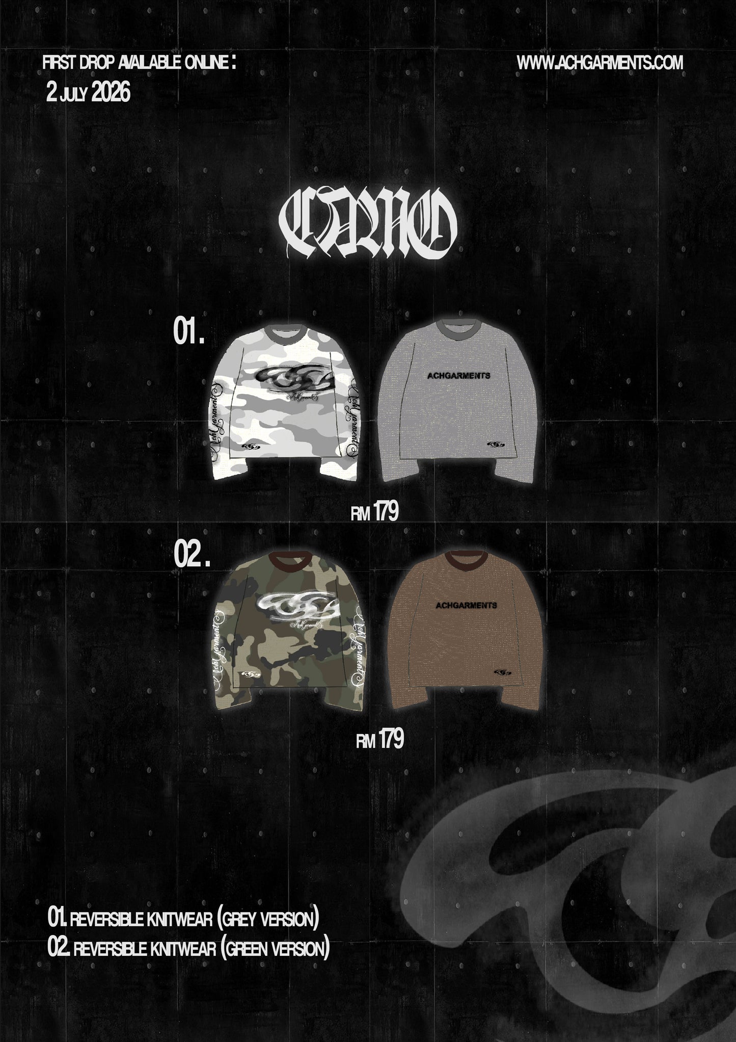 REVERSIBLE KNITWEAR CAMOA