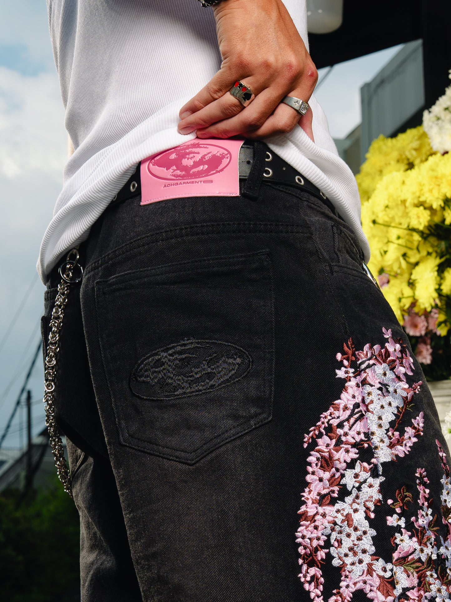 Baggy Floral Denim