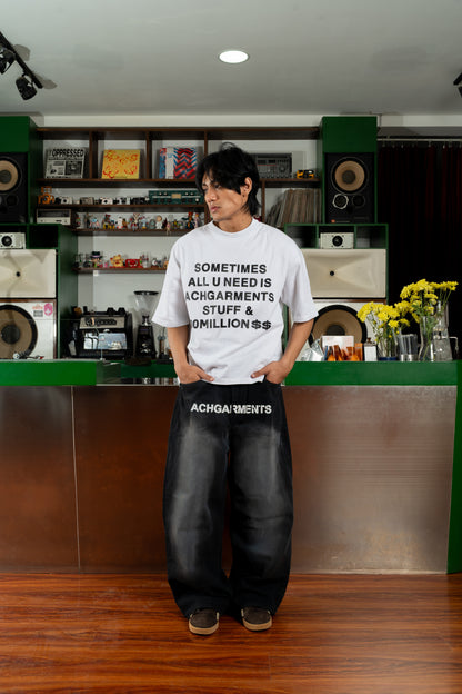 TSHIRT SOMETIMES Black & White