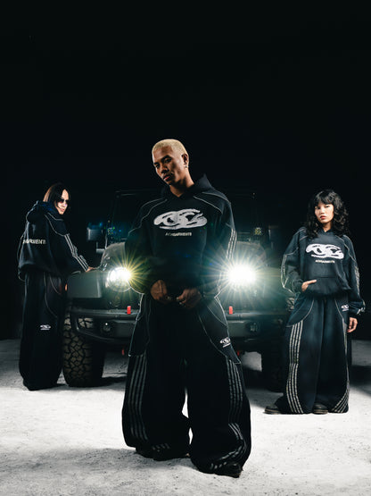 Hoodie & Sweatpants Reflective Black/White