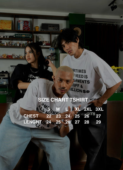 TSHIRT SOMETIMES Black & White