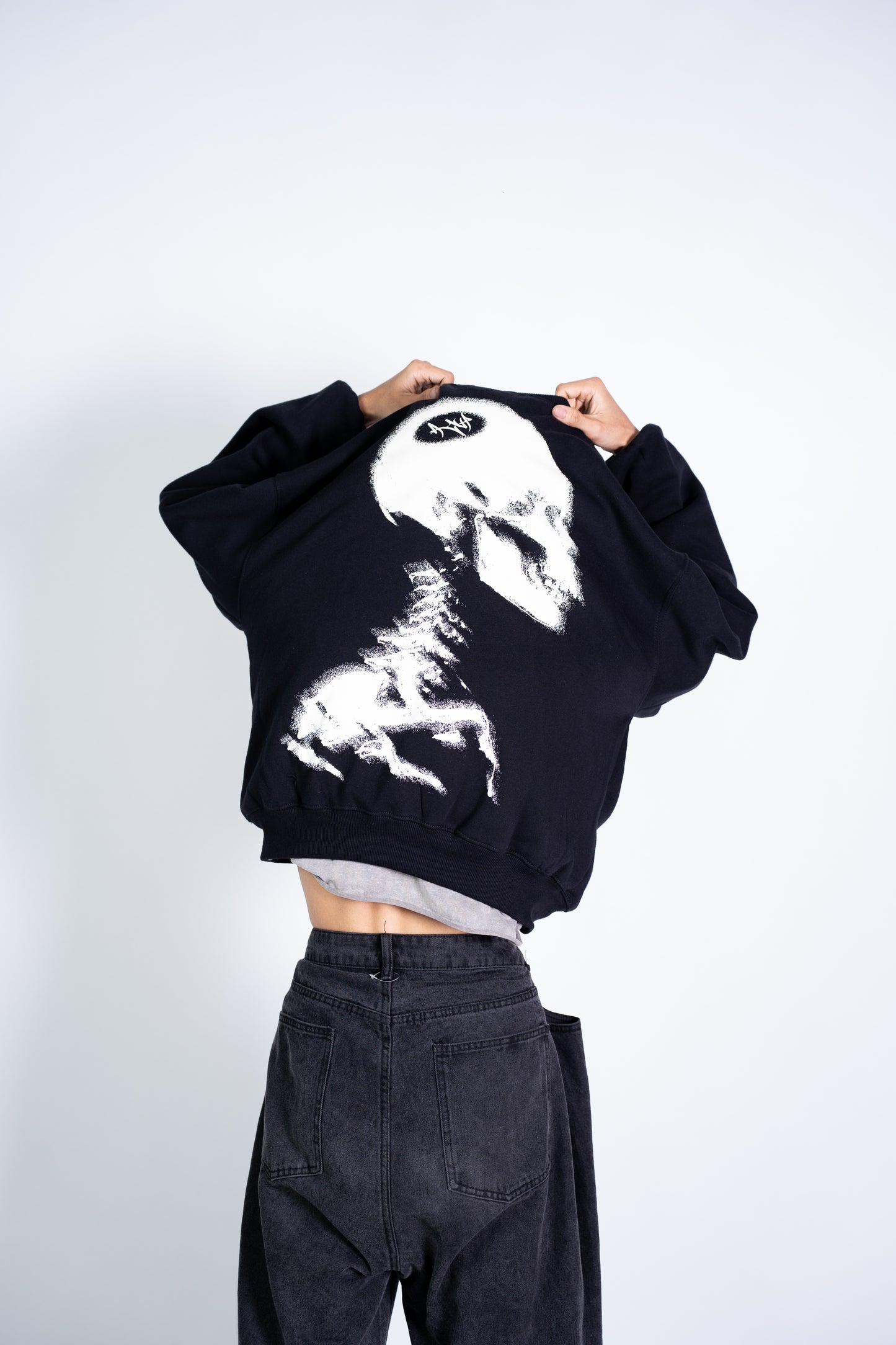 HOODIE SKULL (BLACK) ACHGARMENTS