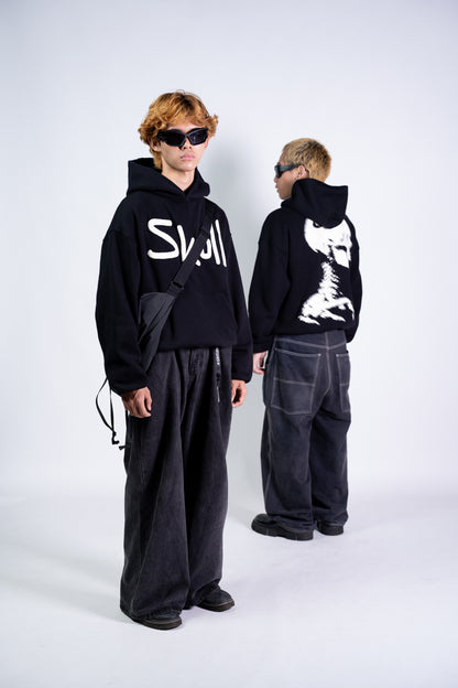 HOODIE SKULL (BLACK) ACHGARMENTS