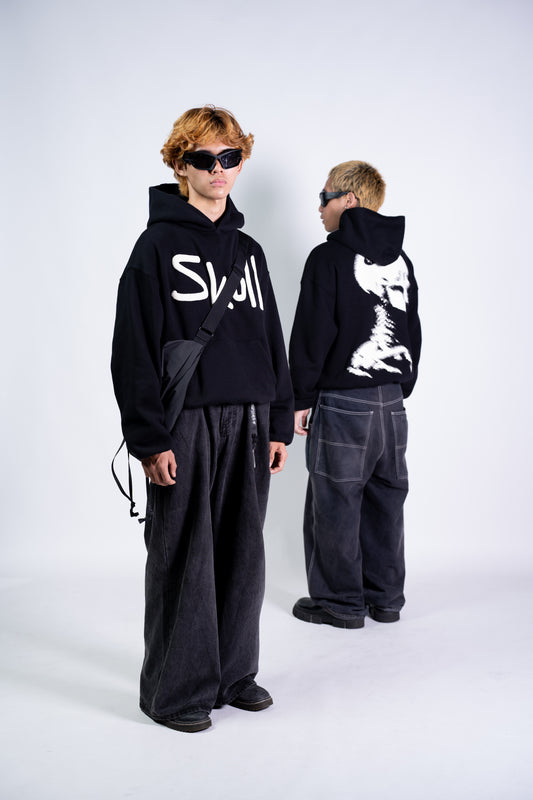 HOODIE SKULL (BLACK) ACHGARMENTS