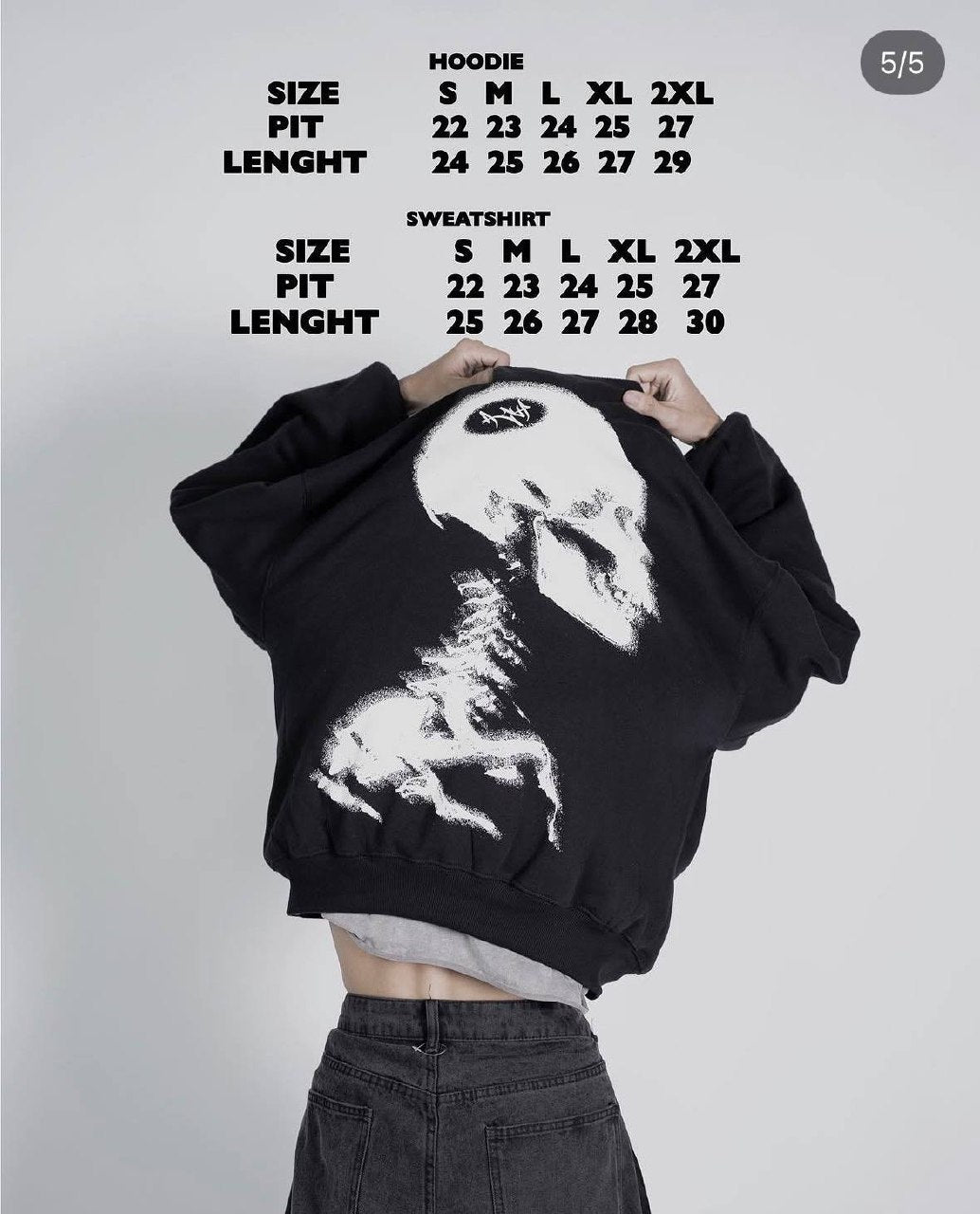 HOODIE SKULL (BLACK)