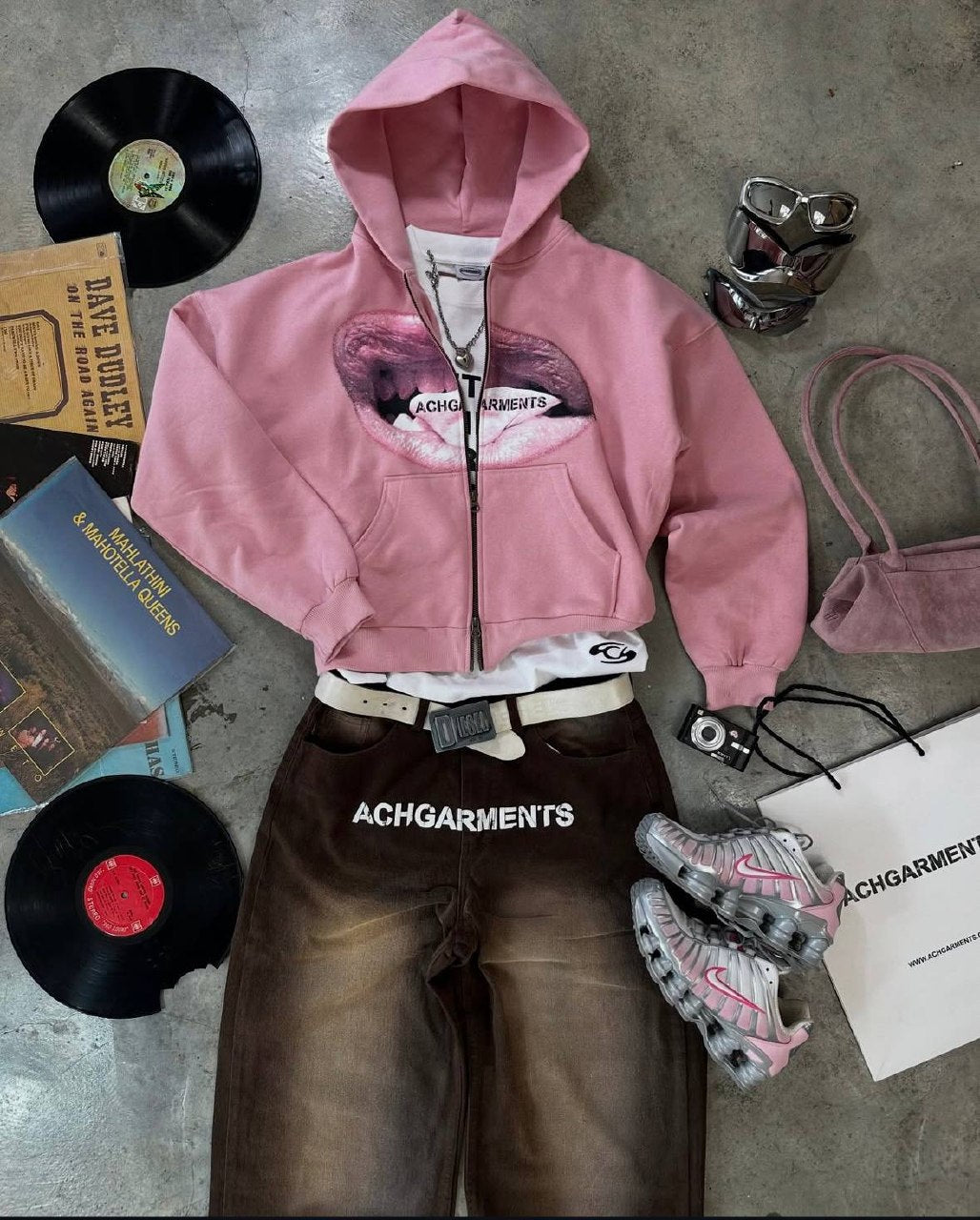 HOODIE LIPS (PINK)