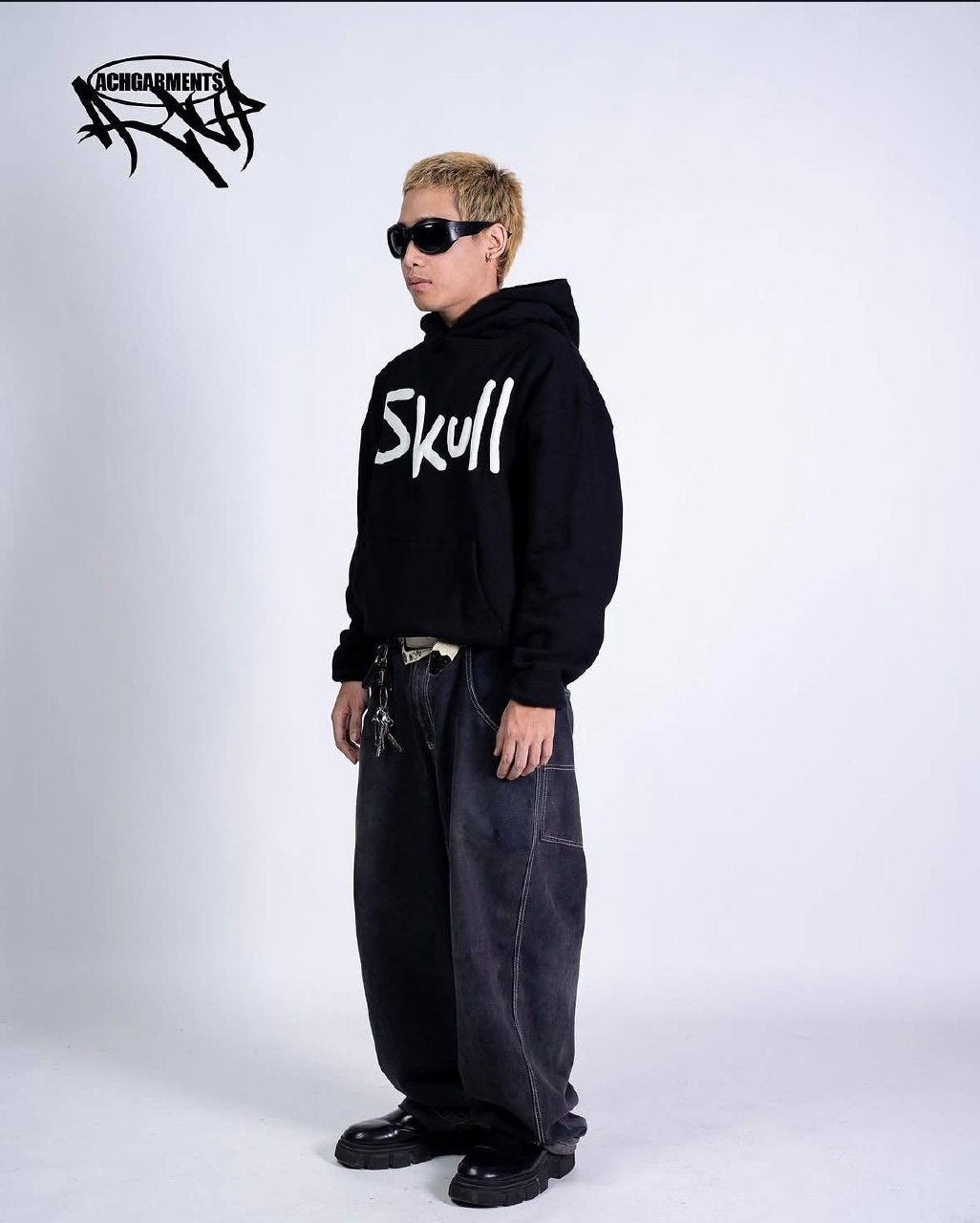HOODIE SKULL (BLACK)