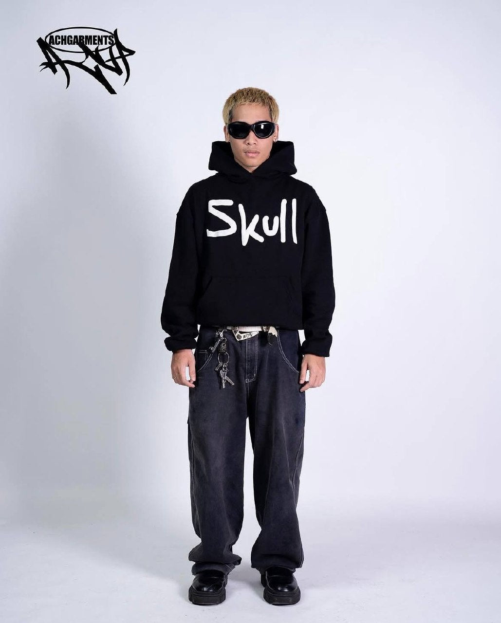HOODIE SKULL (BLACK)