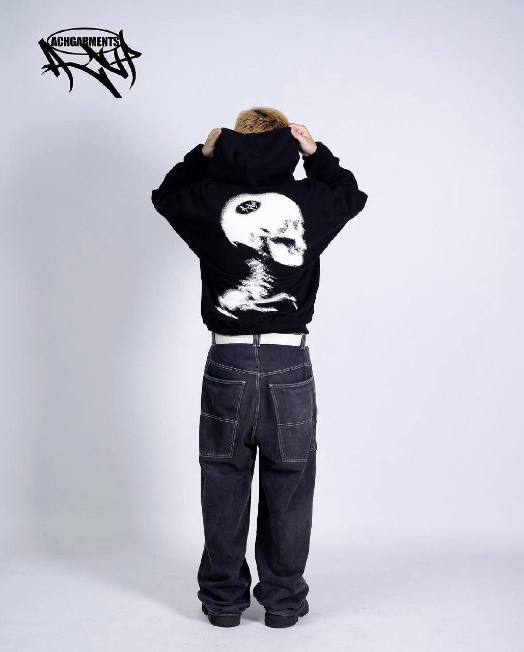 HOODIE SKULL (BLACK)